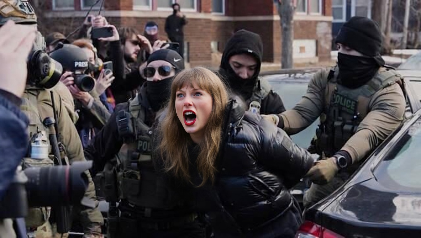 BREAKING: Taylor Swift Has Been Dragged Away by ICE Officials… See More