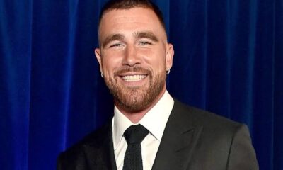 Kansas city Chiefs tight end Travis kelce celebrates his 35th birthday at golden ox restaurant with his lovely spouse Taylor Swift...