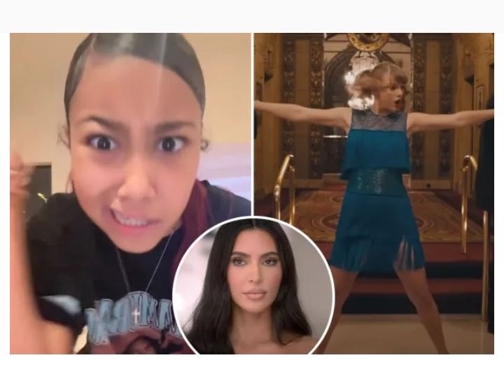 What A Brat Child With Bad Parenting: North West continues to take a “messy” swipe at Taylor Swift by reposting a video that appeared to mock the singer on Social Media Handles...