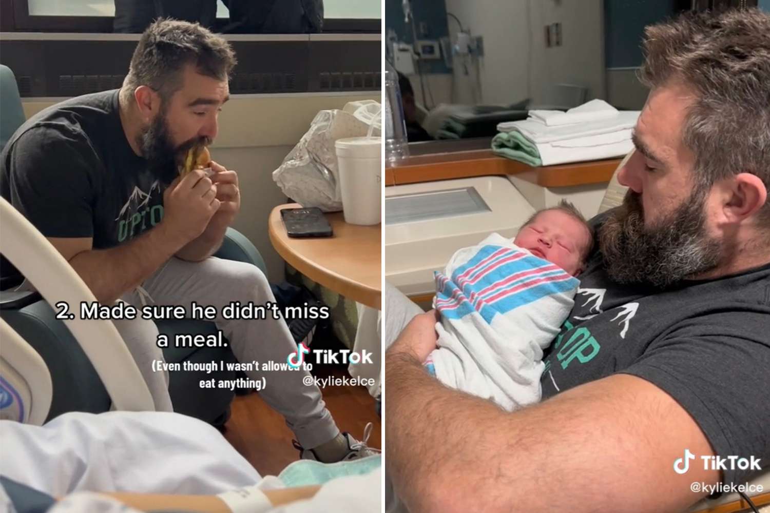 Congratulations to the most handsome young Philadelphia Eagles Player Jason Kelce in Visibly Excitement as he Welcomes 1st Baby Boy with Wife Kylie Kelce, in Pennsylvania...