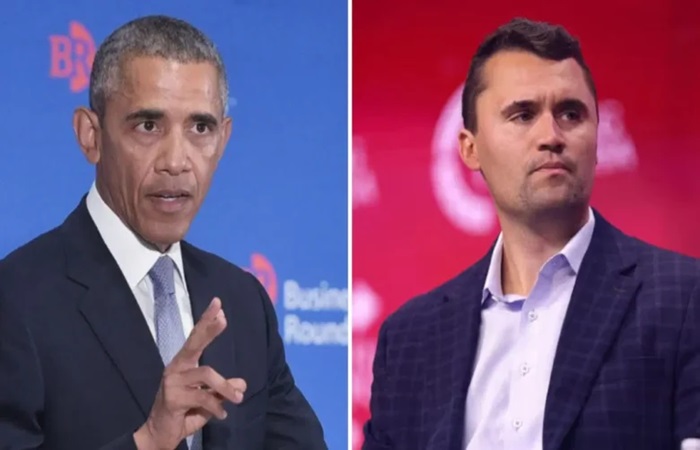 Barrack Obama and Charlie Kirk