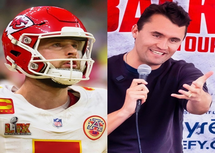 Harrison Butker and Charlie Kirk