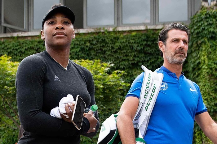 Serena Williams and her coach Patrick Mouratoglou