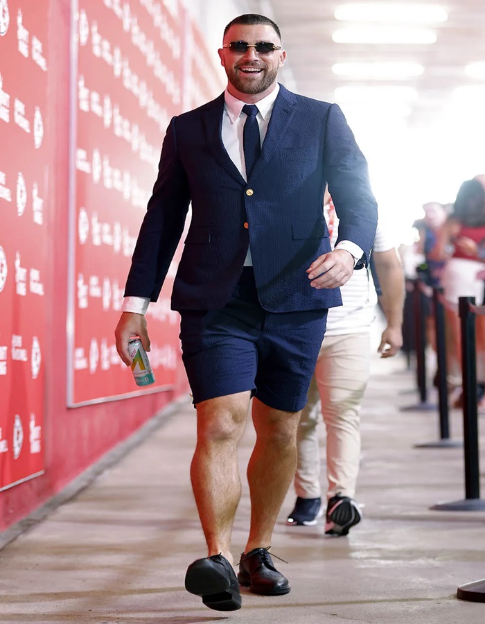 Travis Kelce Looks like Schoolboy