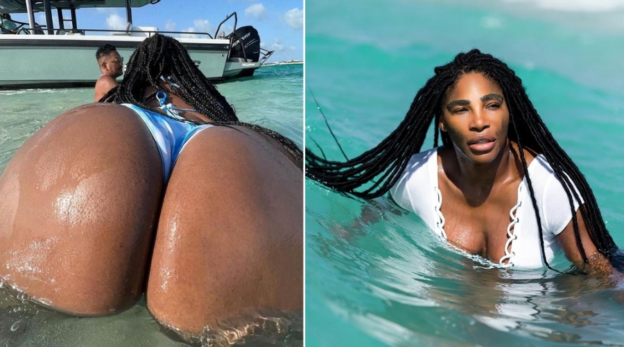 See Serena Williams’ Latest Beach Photo - So Irresistible That Fans Can’t Stop Watching After Her Underwear Loosens and Reveals Not Only the Clear View of the Backside but also a glimpse of the…
