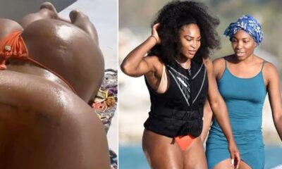 Serena Williams Irresistible giant backside on yatch photo send fans crazy, but what caused more damage was the moment the yatch hit turbulence and jiggle the giant backside losing the rope of the bikini and reveals a...