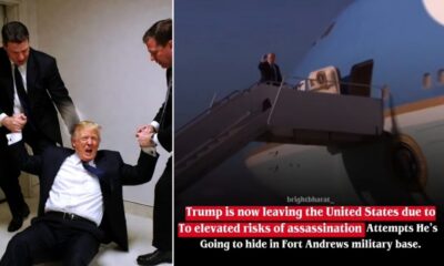 Trump Spotted Being Dragged Out of Fort Andrews Military Base Where He Went to Hide from Risk of Assassination After He Ordered Bomb Strikes on Iran