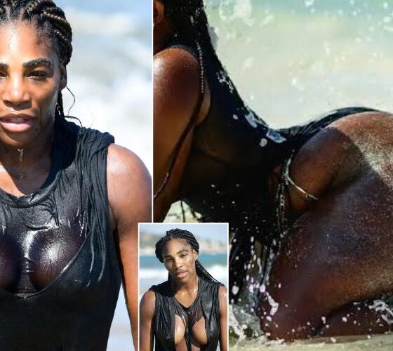 Fans Are Not Ready for These 7 Oiled and Drenched Serena Williams Private Beach Photos – No One Could Believe the Moment Ocean Waves Tore Her Top Off, Revealing Nothing Worn Underneath, but What Fans Could Not Stop Staring At Is the Photo of When the Waves Hit Her Backside and Shifted the Underwear Revealing a Big...