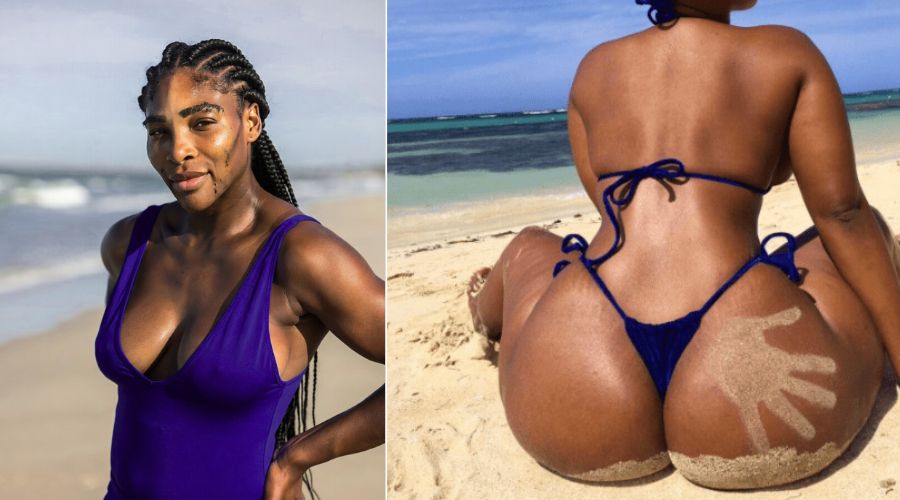 See Hottest New Mouth-Watering Private Photos of Serena Williams’ Hot Beach Moment Has Fans Speechless After She Spanked Her Giant Backside and Her Underwear Slipped, Revealing…