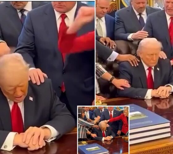 BREAKING: Trump Faints During Morning Prayer and Is Woken Up With Blows to the Head When They Thought He Was Still Sleeping — The Video Is Being Deleted Everywhere, See It Before It Is Completely Gone