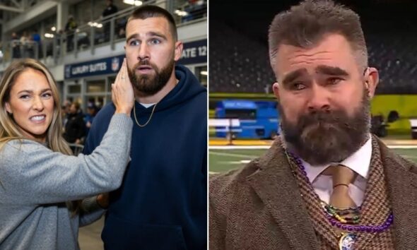 BREAKING: Kylie Kelce Slaps Brother-in-Law Travis Kelce at the Women’s March Madness Game After He… See More