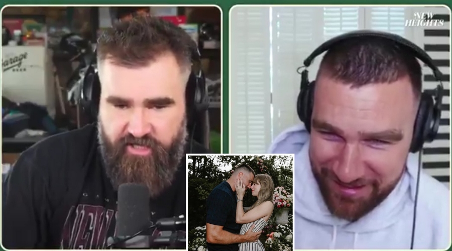 BREAKING: Travis Kelce just posted a podcast with his brother Jason and broke out in tears after he exposed his Fiancé Taylor Swift cheated on him with 3 different teammates