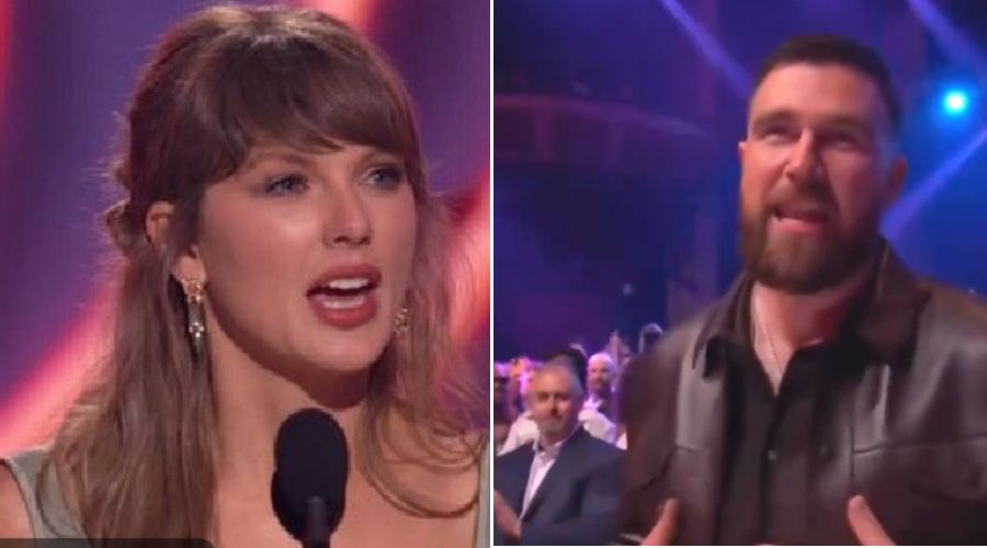 Did Travis Kelce Really Say "I'm Breaking Up With You" During Taylor Swift's Shout-Out to Him at the iHeartRadio Music Awards?... See More