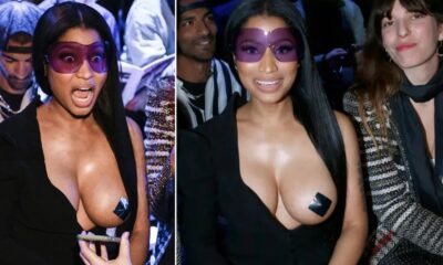 Nicki Minaj “accidentally” leaked her whole giant melon photos during a backstage SLIP UP, and reveals her dark little...😳