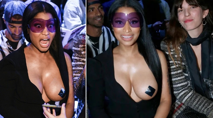 Nicki Minaj “accidentally” leaked her whole giant melon photos during a backstage SLIP UP, and reveals her dark little...😳
