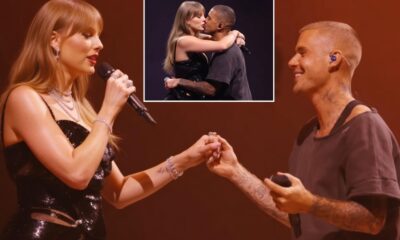 Justin Bieber kissed Taylor Swift live on stage during her Coachella performance and the crowd went wild