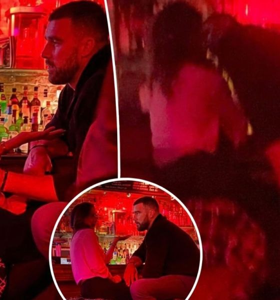 Travis Kelce Spotted Forcefully Kissing Mystery Woman in Kansas City Strip Club.. See Photos
