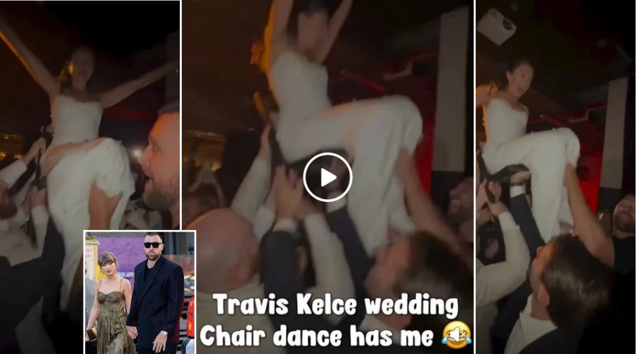 EXCLUSIVE: Viral Wedding Clip Shows Taylor Swift Being Carried During the “Chair Dance” as Travis Kelce Joins in - Fans Can’t Stop Laughing Over the Unexpected Moment From the Ceremony She Attended With Him as the Video Spreads Online