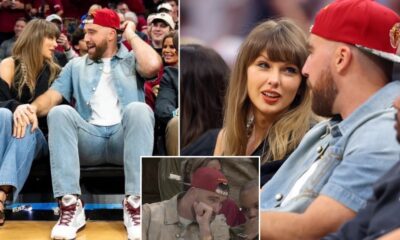 Watch Taylor Swift and Travis Kelce yapping non-stop courtside during Knicks vs Cavaliers Eastern Conference Finals in Cleveland as fans joke they were talking more than watching the game