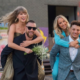 Taylor Swift and Travis Kelce Steal the Spotlight as He Gives Her a Piggyback Ride Alongside Patrick and Brittany Mahomes at another Glamorous NYC Wedding