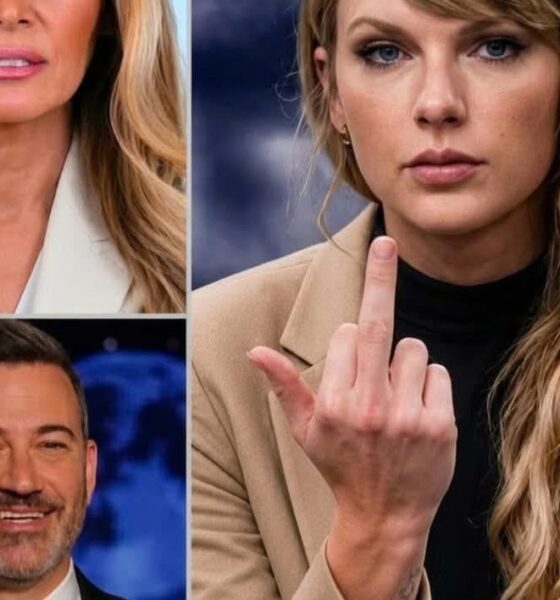 BREAKING: Taylor Swift steps into the storm. Her words cut like glass, her tone unflinching. The world listens. ABC has pulled Jimmy Kimmel Live! indefinitely. The reason? Words, reckless, sharp, and cruel, aimed at Melania Trump. Words that should never have crossed the line