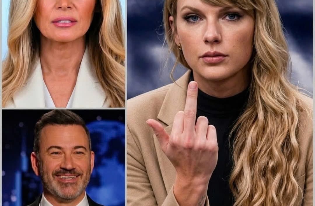 BREAKING: Taylor Swift steps into the storm. Her words cut like glass, her tone unflinching. The world listens. ABC has pulled Jimmy Kimmel Live! indefinitely. The reason? Words, reckless, sharp, and cruel, aimed at Melania Trump. Words that should never have crossed the line